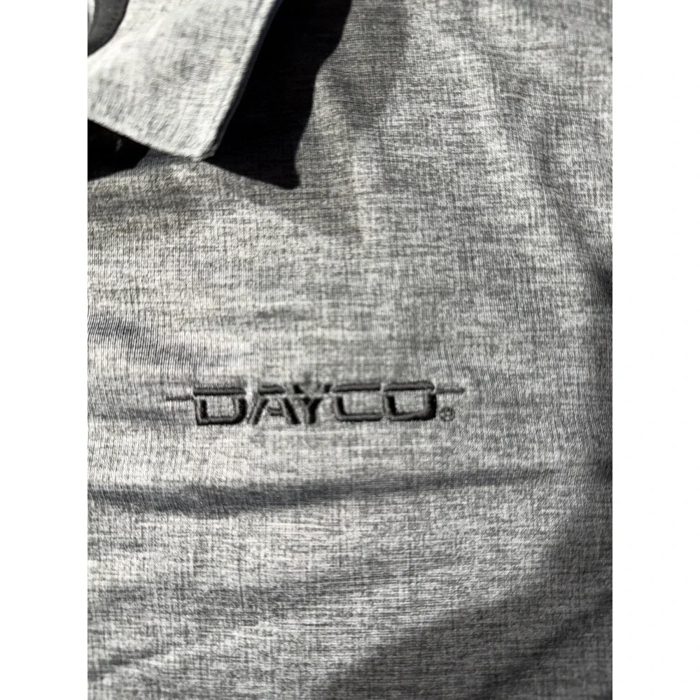 Nike Golf Dri-FIT Polo Shirt Mens Large Grey Dayco Logo Short Sleeve 838965-065